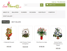 Tablet Screenshot of eventflowersny.com